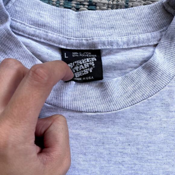 Screen Stars Best Wild Things Coyotes and Rabbits Desert Graphic T-Shirt Size L - Picture 3 of 6